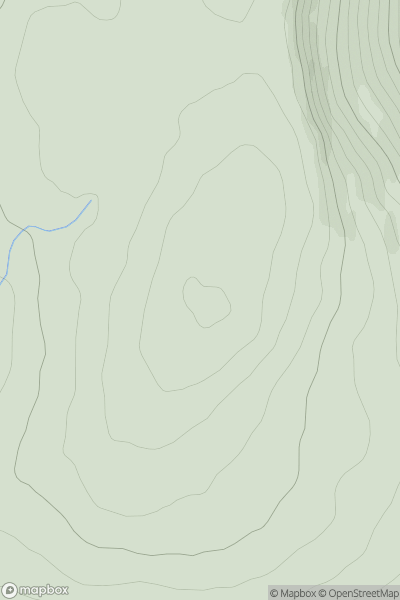 Thumbnail image for A' Chioch [Glen Tromie to Glen Tilt] showing contour plot for surrounding peak